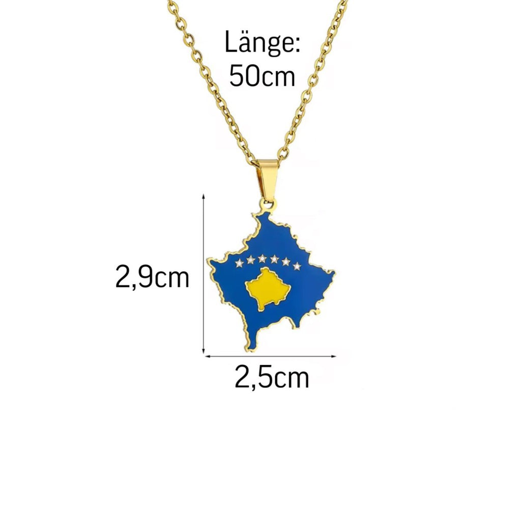Kosovë Edelstahl Halskette - KosMode