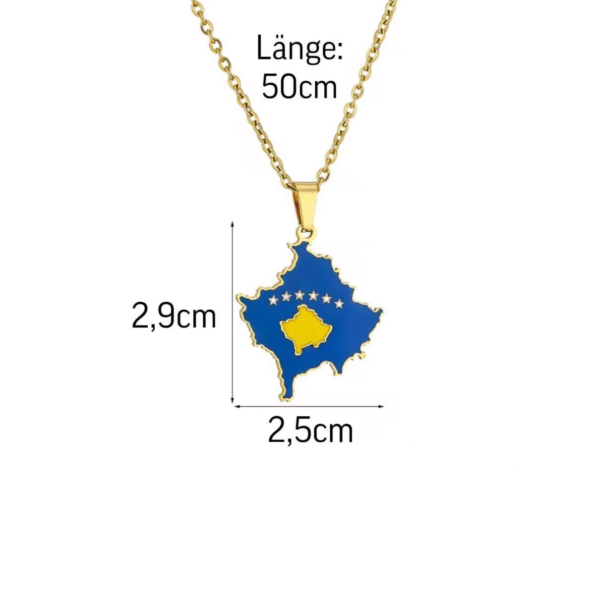 Kosovë Edelstahl Halskette - KosMode