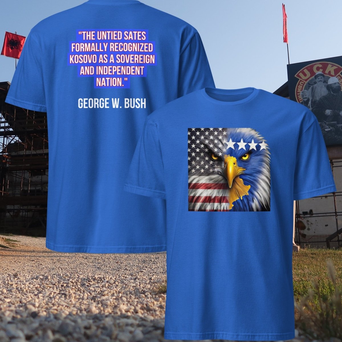 USA - Kosovo T-Shirt - KosMode