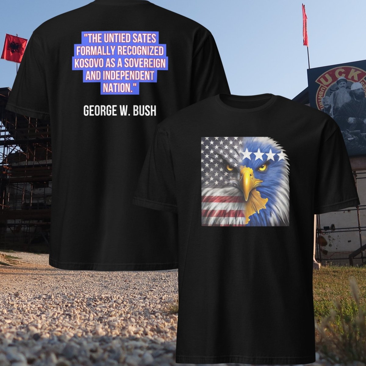 USA - Kosovo T-Shirt - KosMode