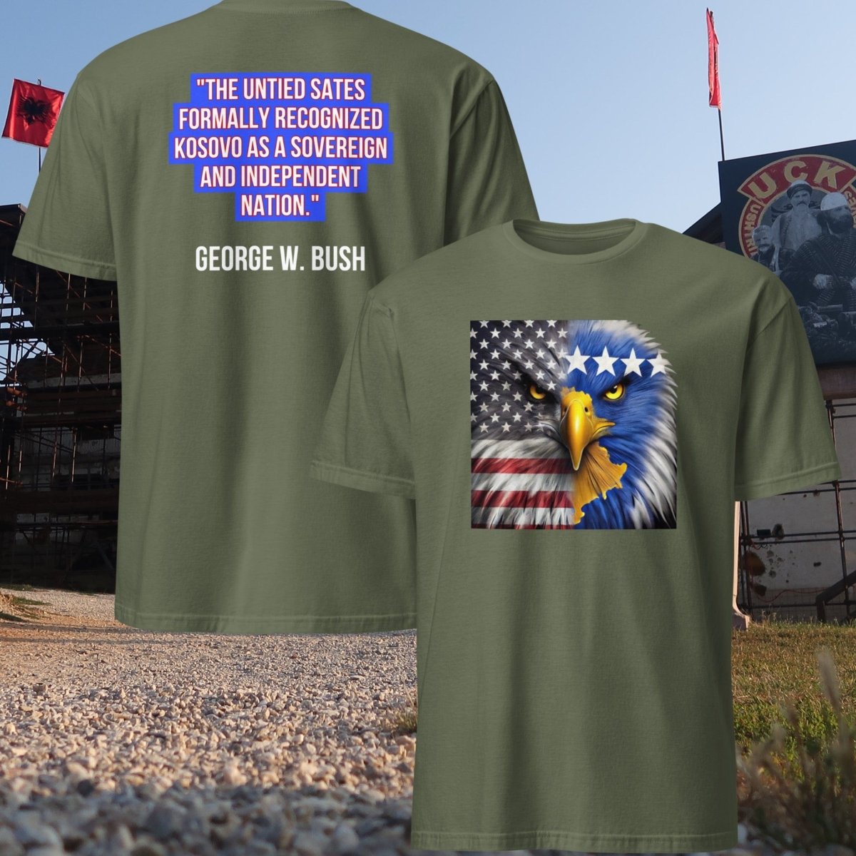 USA - Kosovo T-Shirt - KosMode